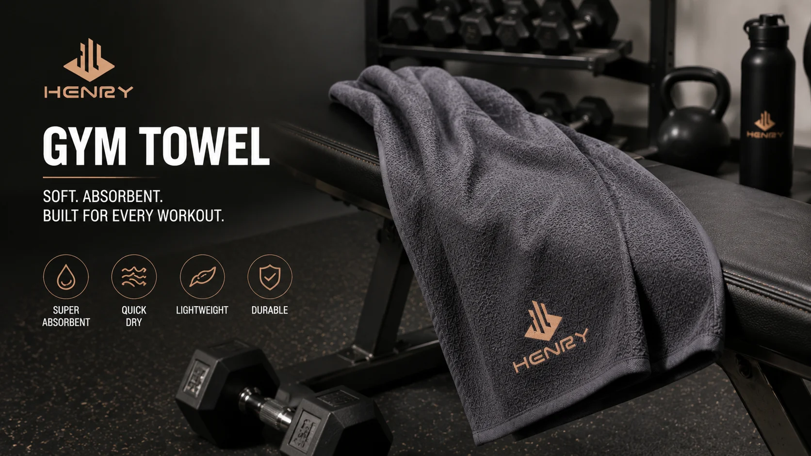 Gym Towel Soft Absorbent Workout